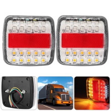 LED Tail Lights - GOTOTOP - 20 LEDs - 12V/24V - Shock Resistant - Universal
