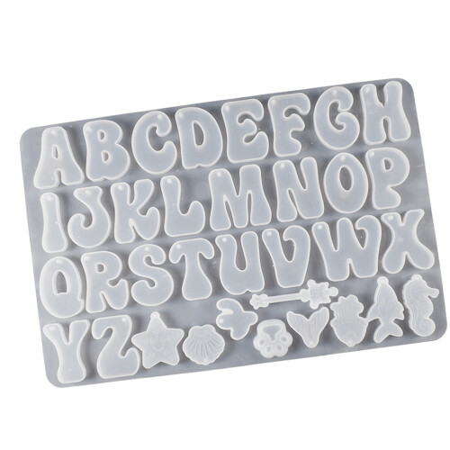 Siliconen mal met 26 letters voor
