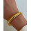 18k gold plated titanium steel bangle vintage elastic 1