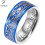 Tioneer wolframkarbidring med floddamaskusdesign 8 mm 1