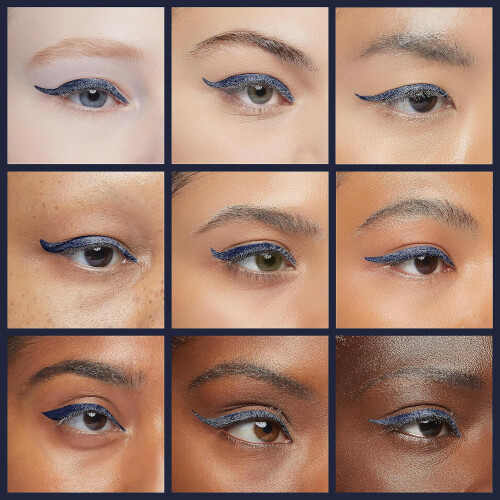 e.l.f. e.l.f. Liquid Eyeliner, High-pigment Liquid Eyeliner With Extra-Fine Brush Tip, Easy Glide Smudge-proof Formula, Midnight 2