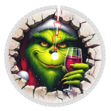 Grin-Ch Christmas Tree Skirt 48 Inch Rustic Holiday Decor