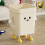 Cubo de basura de plástico rectangular para cocina, 9,05 pulgadas, amarillo 1