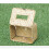 Handgewebter Stroh-Taschentuchboxbezug, olivgrün 1