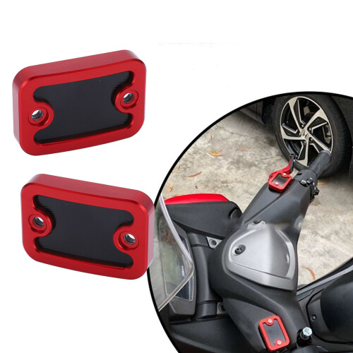 2 Stück Bremsflüssigkeitsdeckel vorne NMAX155/125 2015-2020 Rot