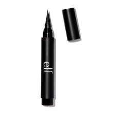 e.l.f. Intense Ink Eyeliner, Enhances The Lash Line With Rich & Long-Lasting Color, Tip For Precise Application, Vegan & Cruelty-Free, Blackest Black