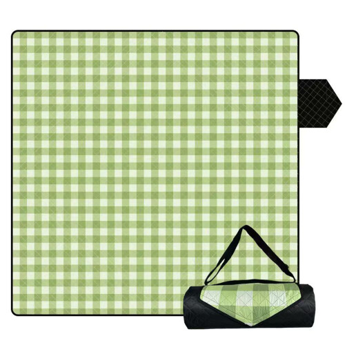 Weiche 150 x 200 cm große Wanderdecke, ideal für-grasgrün