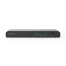 HDMI Switch | 5-Port Port(s) | 5x HDMI Eingang | 1x HDMI Ausgang | 4K@60Hz | 18 Gbps | Fernbedienung | Metall | Anthrazit