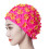 Conception unique de bonnet de bain orné de fleurs de-Rouge 1