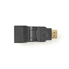 HDMI Adapter | HDMI Stecker | HDMI Buchse | Vergoldet | Twist | ABS | Schwarz | 1 Stk. | Umschlag