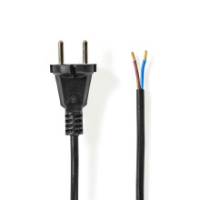 Dammsugare nätsladd | 10,0 m | CEE 7/17 | 250 V AC | 16 A | Svart | PVC
