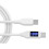 Double Type C Fast Charging Cable With LED Display 60W-White 1