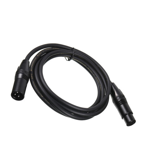 3-pins man-vrouw microfoon-luidsprekerkabel-Zwart 3 meter