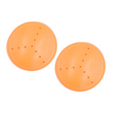 Set mit 2 leicht zu reinigenden Gummi-Kniestützen für den-Orange