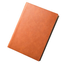 PU Leather A4 Folders Features Magnetic Seal for-brown