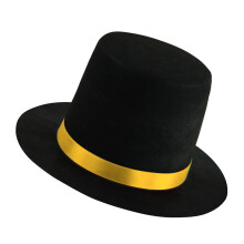 Halloween Make Up Hat Dancing Party-black oranges ribbon