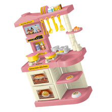 Complete Kitchen Toy Set With Multiple Accessories And-Pink