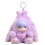 Charming Plush Keyring Accessory In Rabbit Shape Ideal-Purple 1