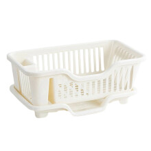 High Capacity Bowls Drain Basket Foldable & Space Saving-White