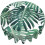 Monstera Palm Leaf Round Tablecloth 60 in Polyester 1