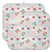 Tapis égouttoir de cuisine à motif floral 40 x 45 cm en microfibre