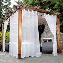 Tenda da esterno in voile con occhielli, 51x94 pollici