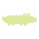Tapis de douche vert en TPR avec ventouses 95 x 34,5 cm 1