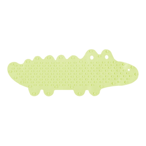 Tapis de douche vert en TPR avec ventouses 95 x 34,5 cm
