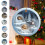 Kerst rendier ornament van acryl, rond, 1 stuk 1