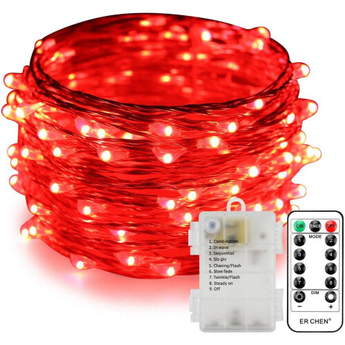 Waterproof Fairy String Lights50LED16ft with Remote
