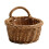 Wall Hanging Wicker Storage Basket Brown 1-Pack 1