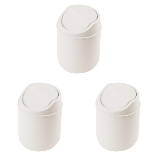 Coș de gunoi mini cu capac batant, 16x12,5 cm, din plastic