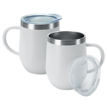 2-pakning med isoleret kaffekrus i rustfrit stål (355 ml)