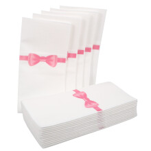 50 serviettes en papier roses de poche pour mariages et fĂŞtes