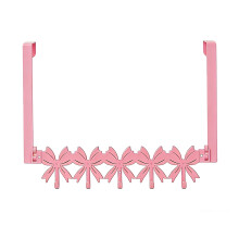 Cintre à suspendre à nœud rose avec 5 crochets