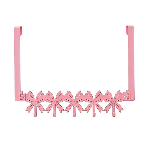 Cintre à suspendre à nœud rose avec 5 crochets