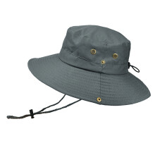 Chapéu de pesca com proteção solar, aba para o pescoço e ajuste ajustável.