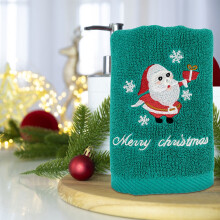 Torchons de Noël en coton, lot de 3, 33 x 74 cm