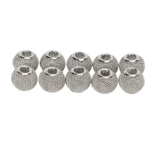 Gold Plated Ball Beads 10x12x4.5mm 10 pcs