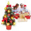 16 inch prelit tabletop Christmas tree with holly berries 1