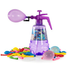 The Magic Toy Shop 2 in 1 Air Water Bomb Balloon Pump Kids Party Outdoor Garden 100pc Balloons Set