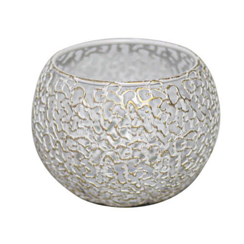 Gold Metal Candle Holders Hollow Design 2 Pack