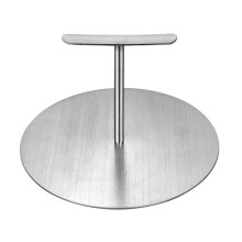 Hamburgerpresse aus Edelstahl, rund, 12, 15, 18 cm