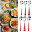 VISALY stainless steel round soup spoon set 6 pcs 1