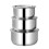 Stainless Steel Soup Pot Set with Lid 3 pcs 1
