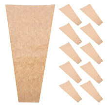50 Stück braune Kraftpapier-Blumenverpackungshüllen