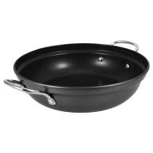 Stainless Steel Shallow Hot Pot Wok 30cm