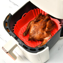 Firkantet silikon stekebrett til airfryer – 23 x 23 cm