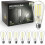 Ampoules LED Edison vintage E26 5000K 800LM (lot de 8) 1