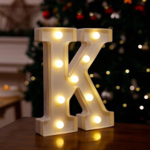 Ensemble de 26 lettres lumineuses LED à piles